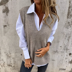 Women’s V-Neck Knit Sweater Vest
