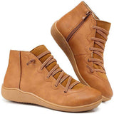 Women’s Lace-Up Side Zip Ankle Boots