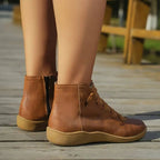 Women’s Lace-Up Side Zip Ankle Boots