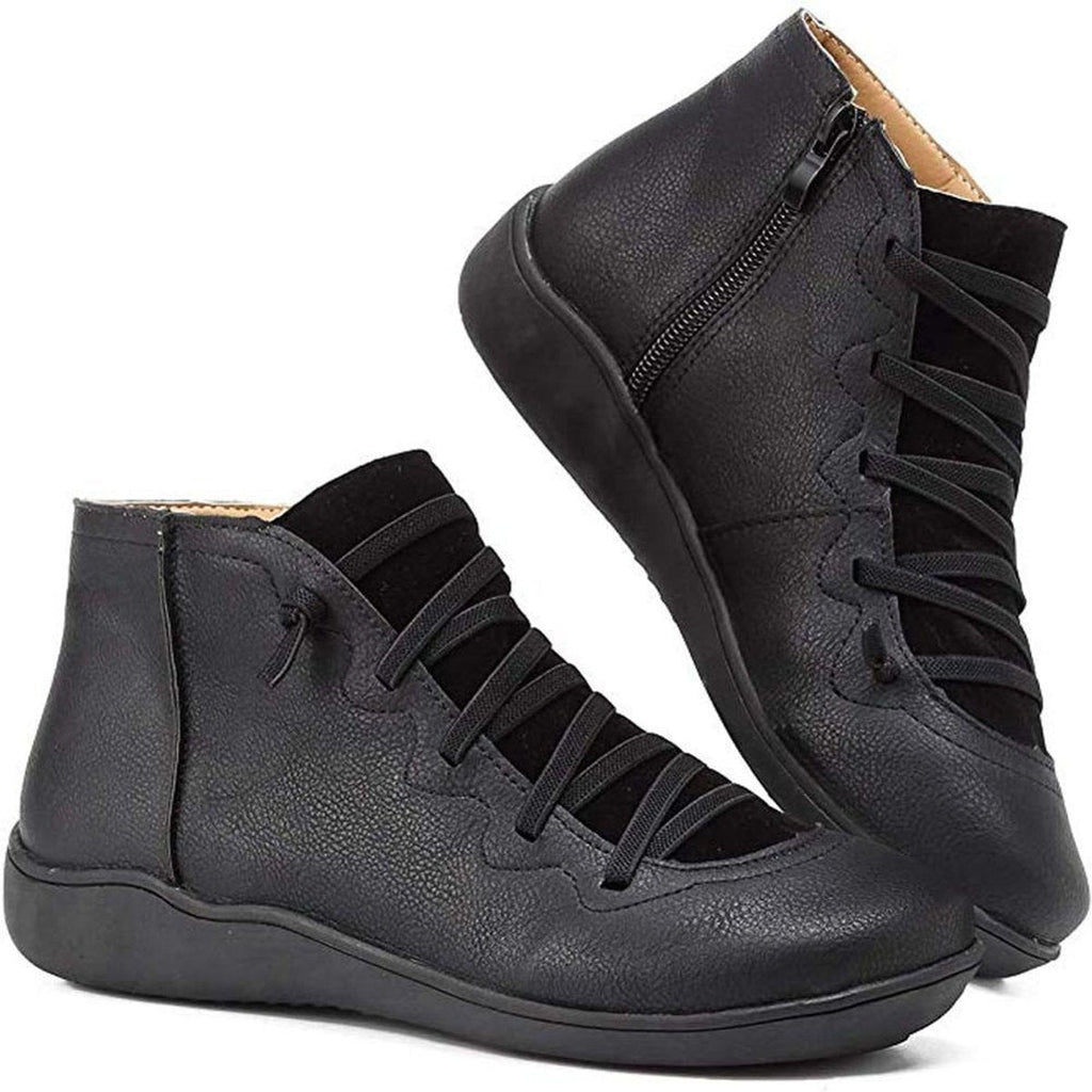 Women’s Lace-Up Side Zip Ankle Boots