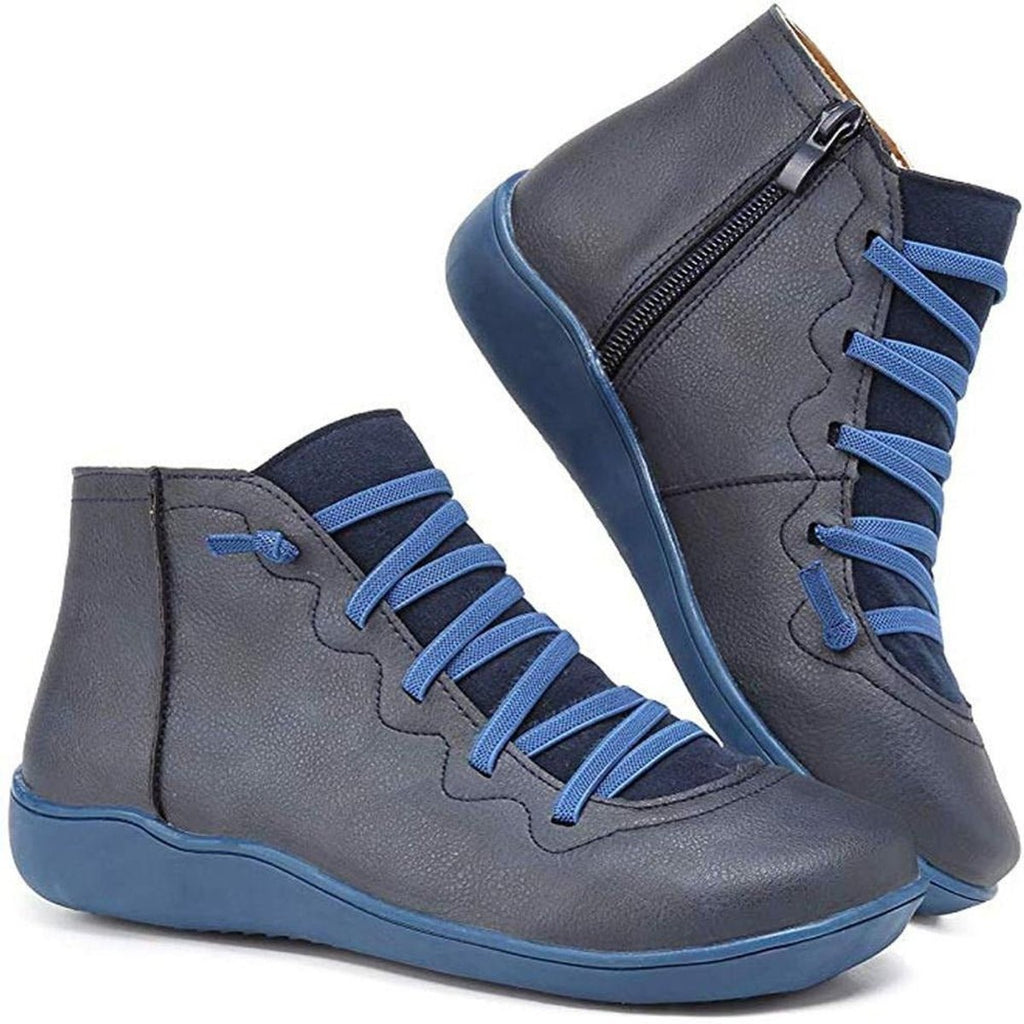 Women’s Lace-Up Side Zip Ankle Boots