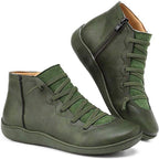 Women’s Lace-Up Side Zip Ankle Boots