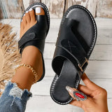 Women’s Adjustable Toe-Loop Flat Sandals