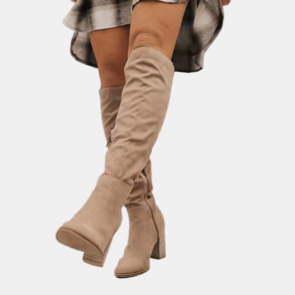 Women’s Knee High Block Heel Boots
