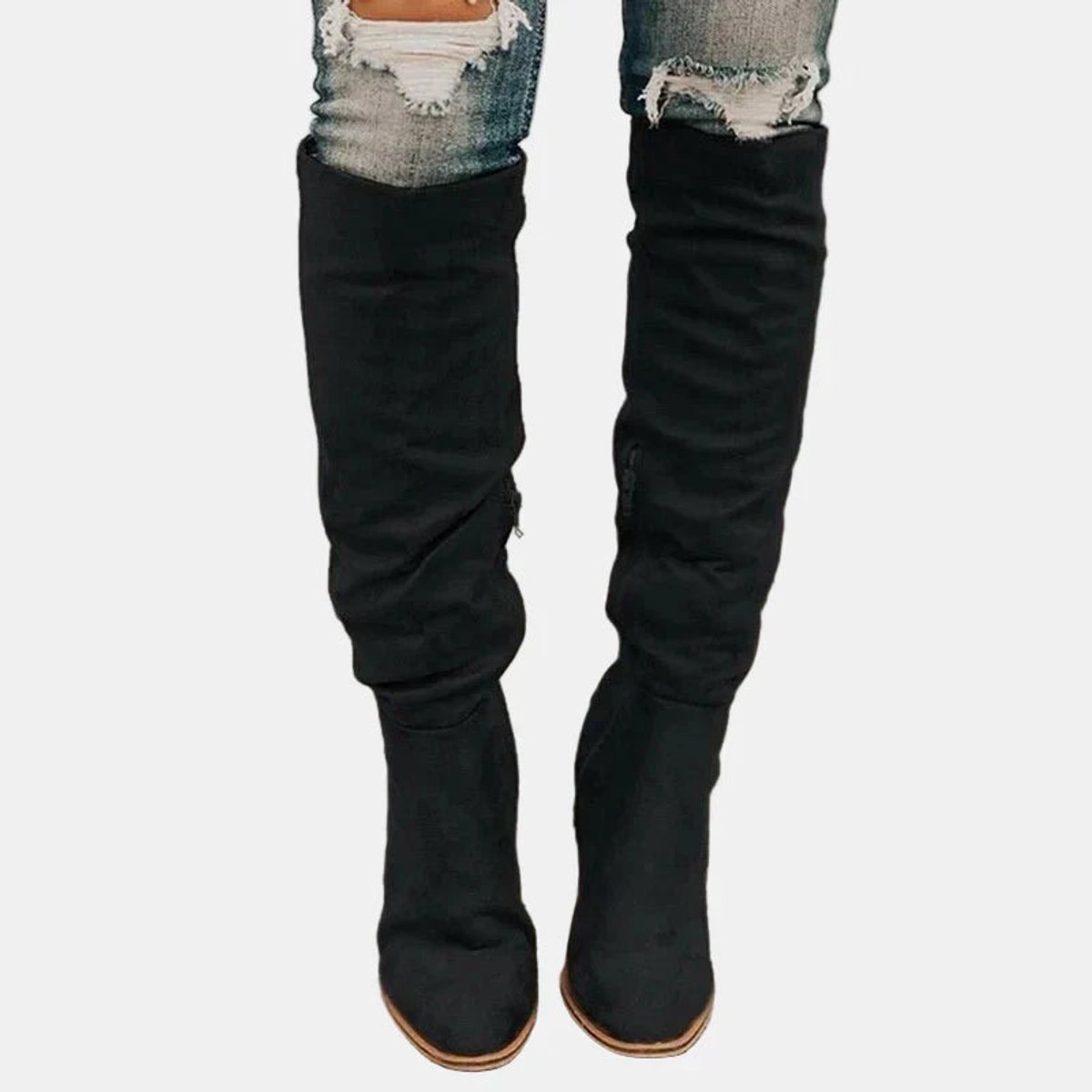 Women’s Knee High Block Heel Boots