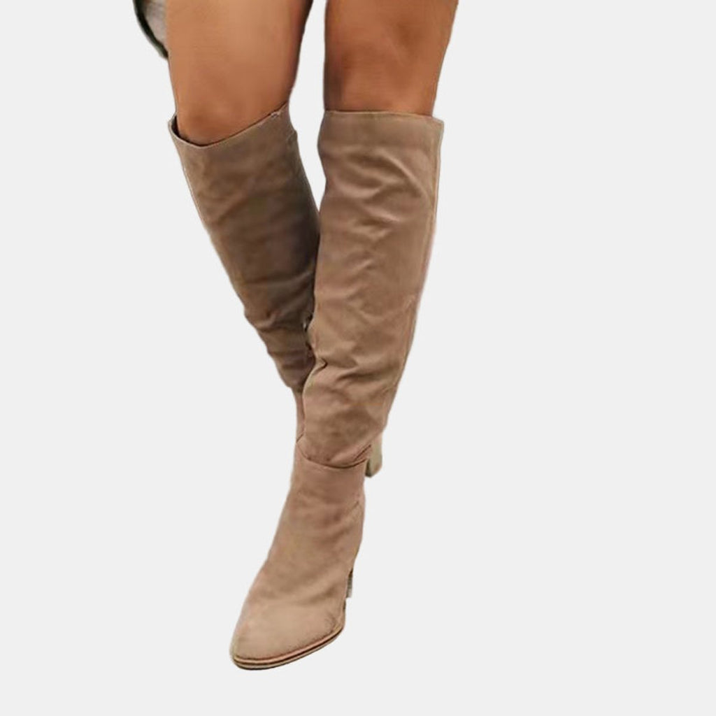 Women’s Knee High Block Heel Boots