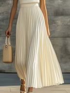 Women’s Sleeveless Pleated Maxi Dress