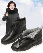Women’s Textured Front Zip Ankle Boots