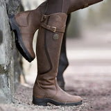 Women's Knee-High Buckle Detail Boots