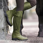 Women's Knee-High Buckle Detail Boots