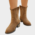 Women’s Western Block Heel Ankle Boots