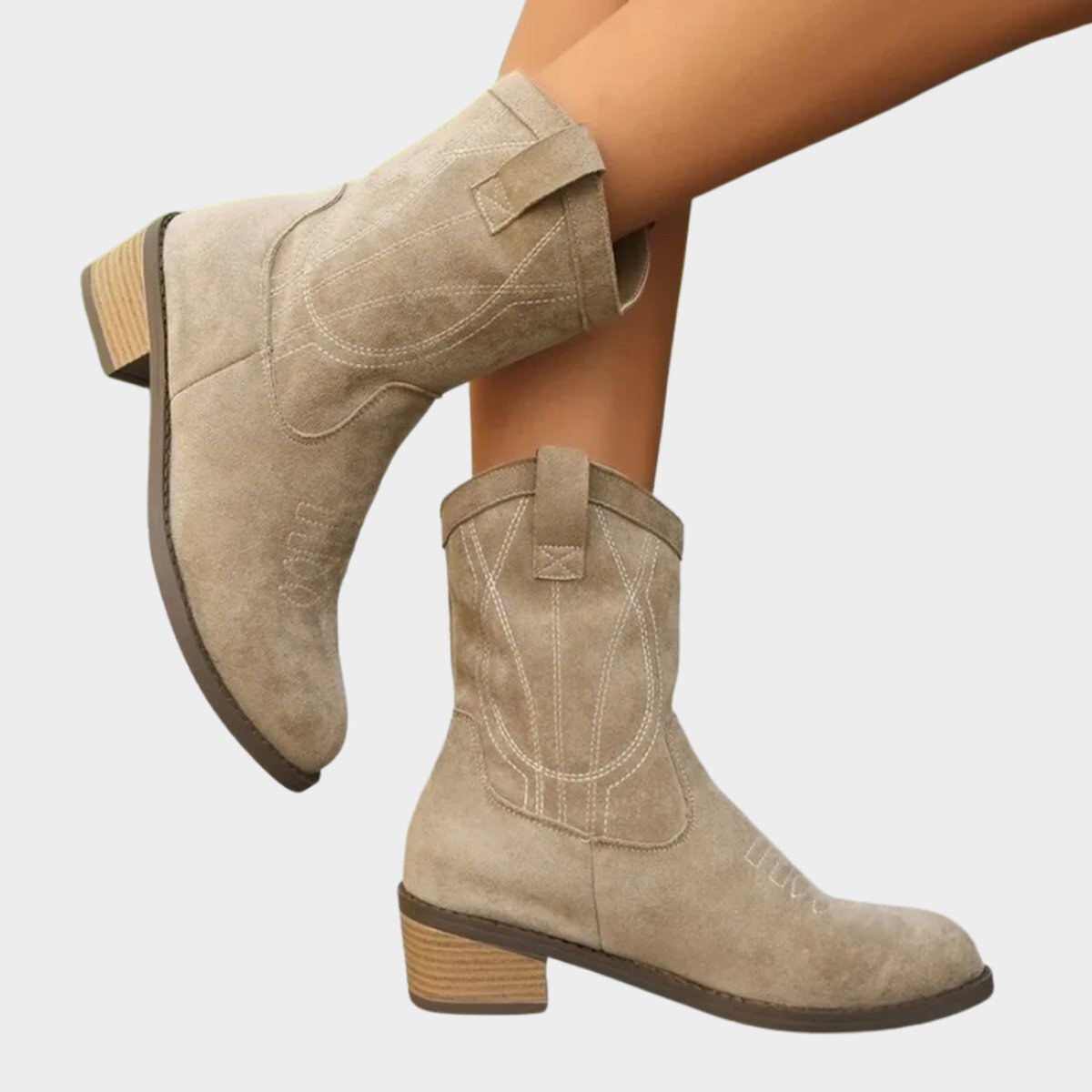 Women’s Western Block Heel Ankle Boots