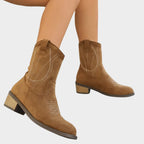 Women’s Western Block Heel Ankle Boots