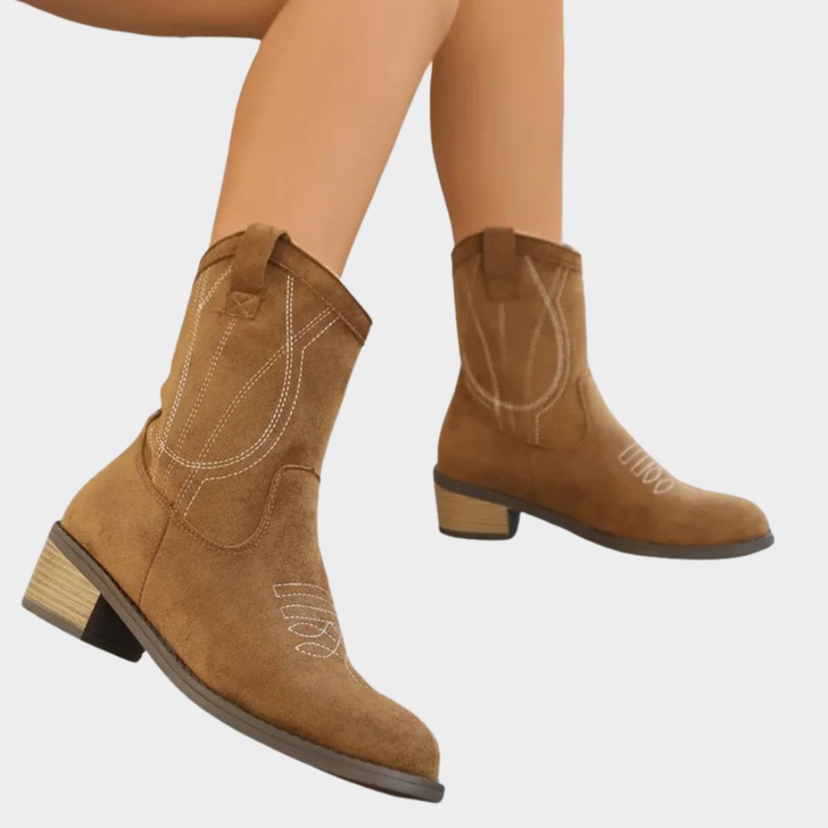 Women’s Western Block Heel Ankle Boots