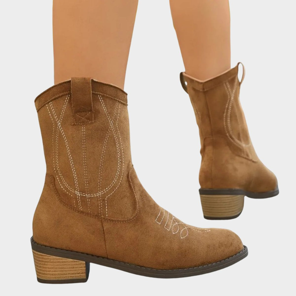 Women’s Western Block Heel Ankle Boots