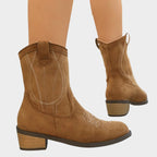 Women’s Western Block Heel Ankle Boots