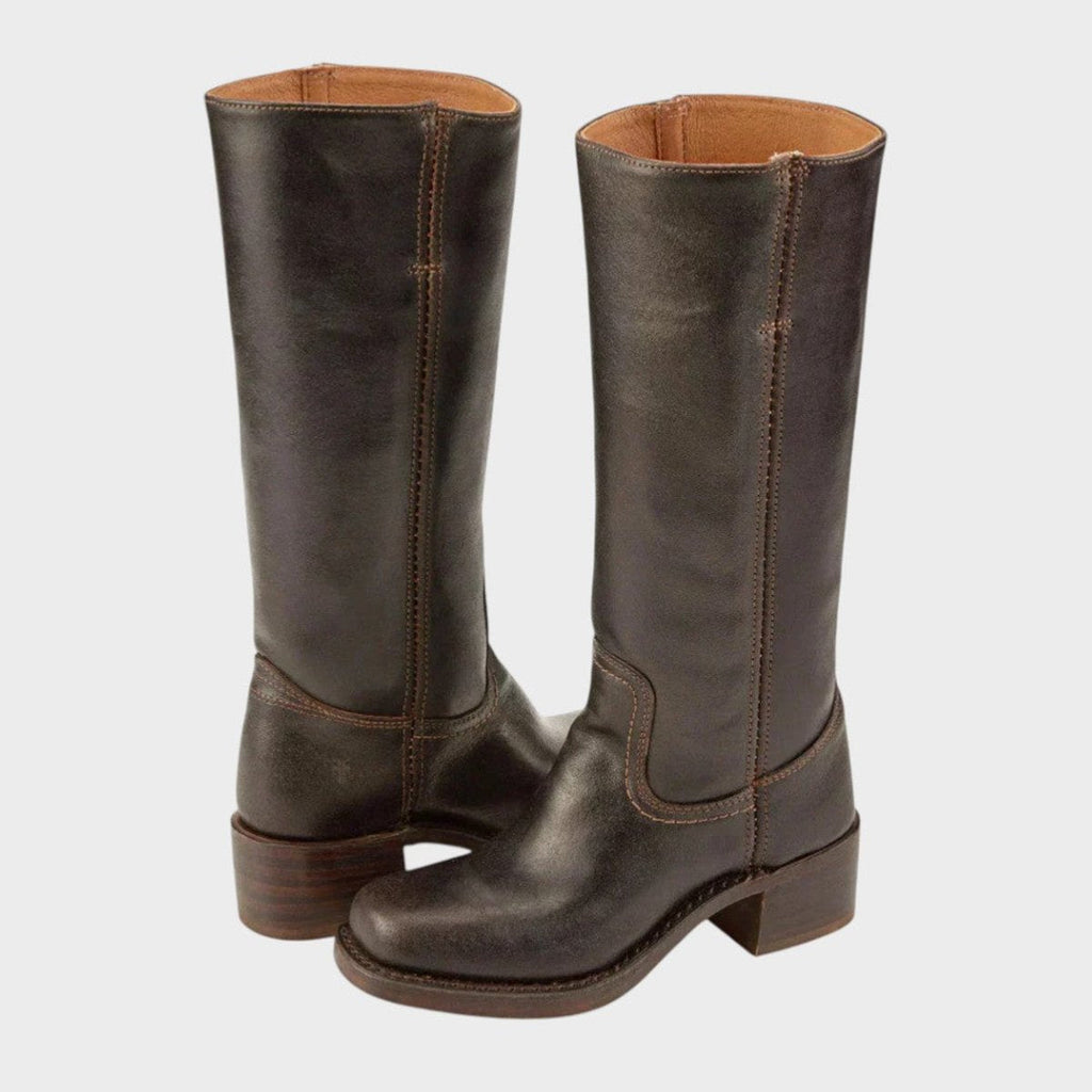 Women's Tall Low Block Heel Boots