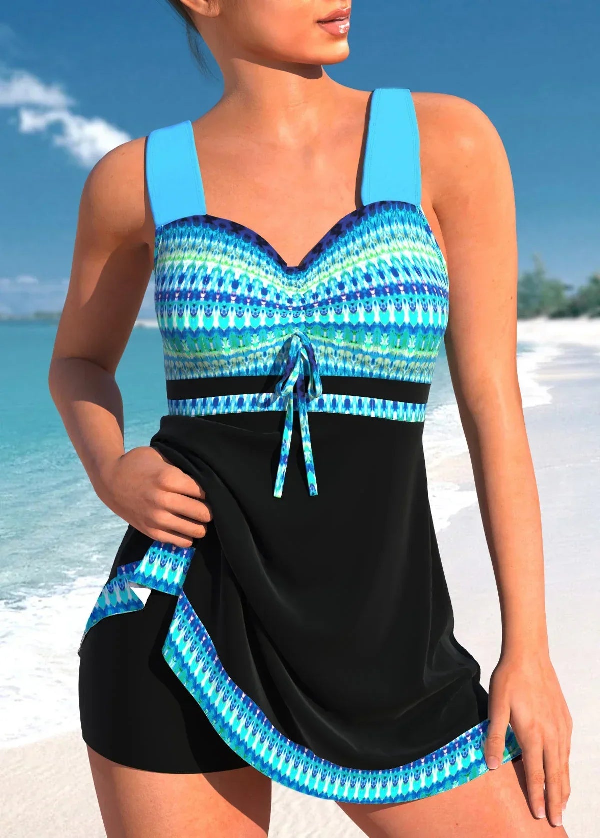 Women's Tummy Control Swim Dress Set