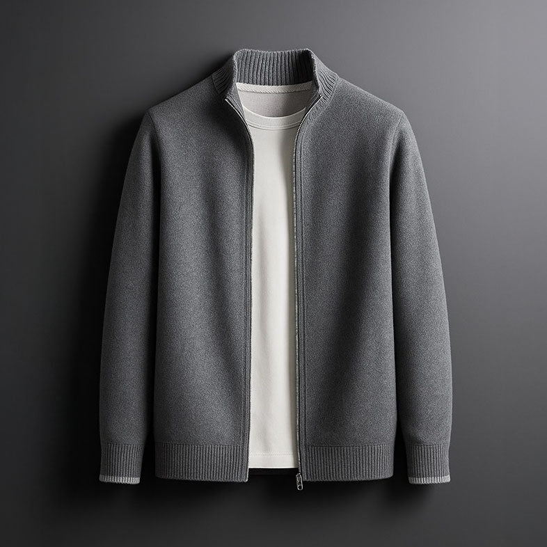 Men’s Mock-Neck Zip Sweater