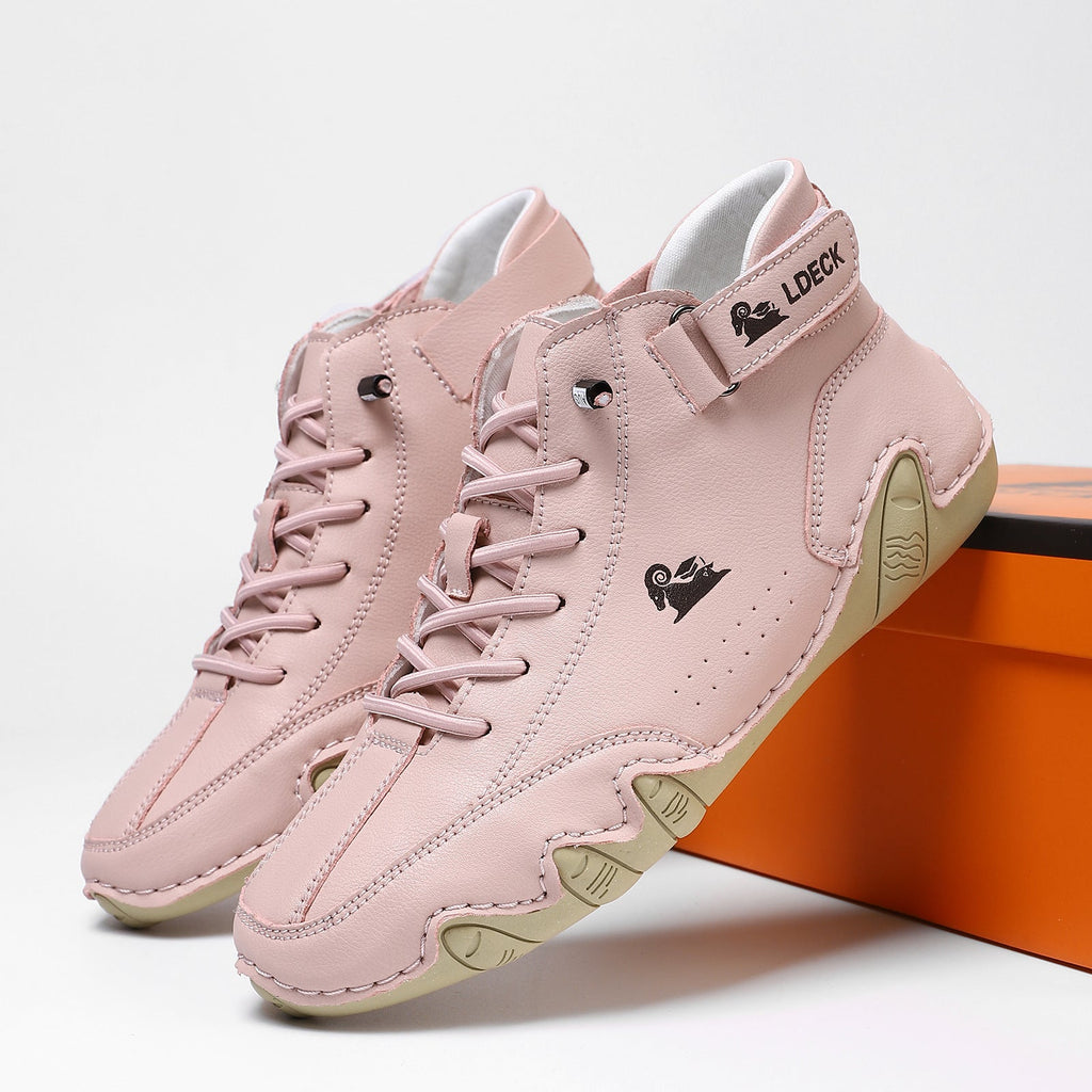 Women's Leather High Top Sneakers