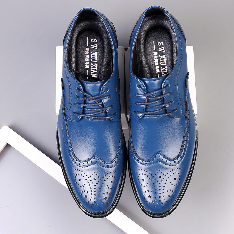 Men's Wingtip Brogue Lace-Up Shoes